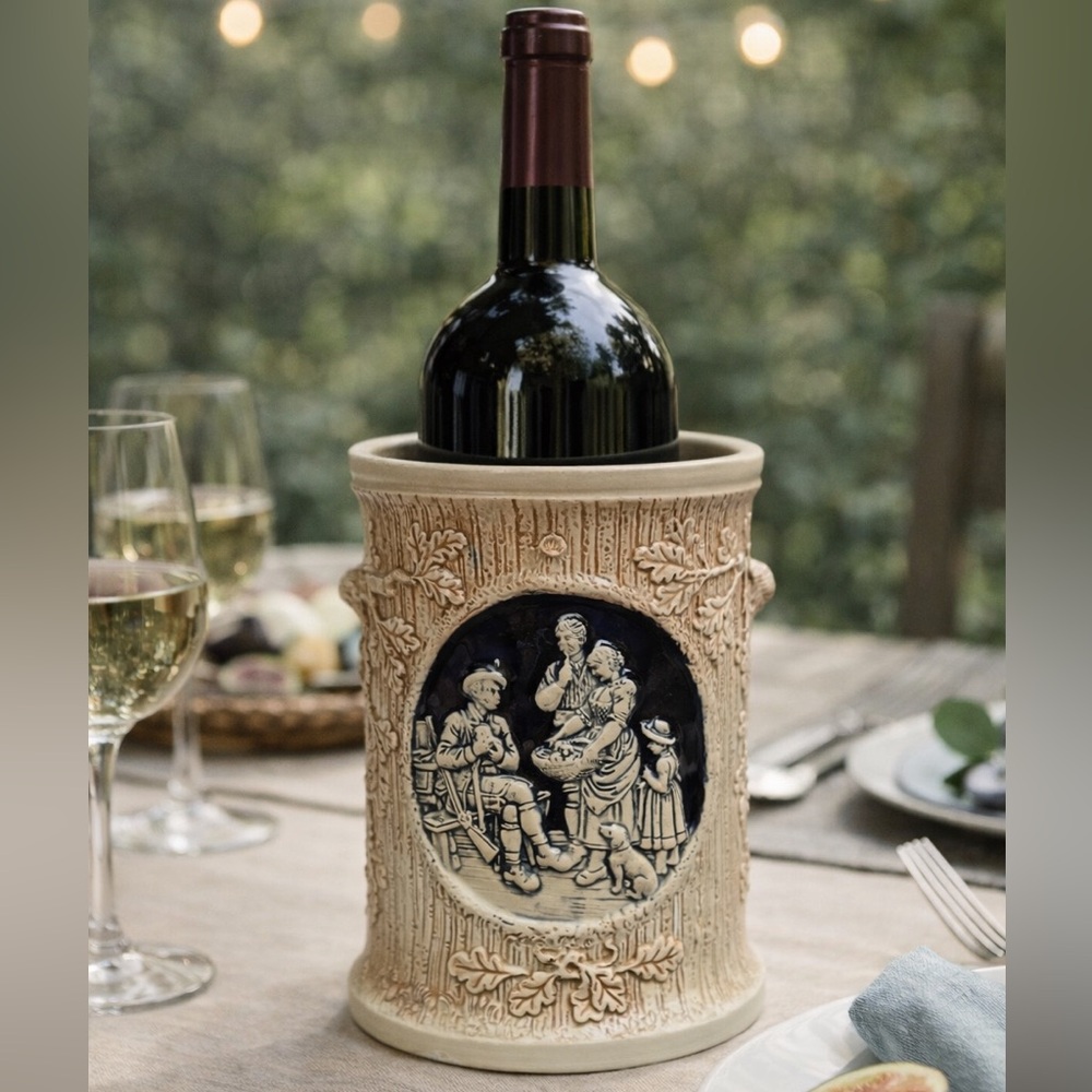 Original Thewalt West Germany Stoneware Wine Crock / Vase – Rustic German Decor